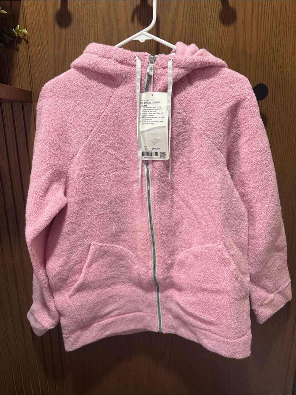 lululemon athletica Plush Pink Sherpa Hooded Zip Jacket